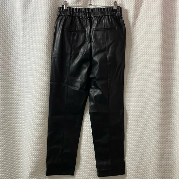 NWT AT The Petite Faux Leather Pull On Ankle Pant - Picture 6 of 8